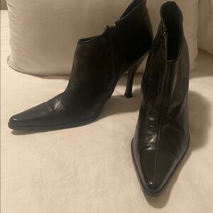 Bebe Black Heeled Boots Sleek Design